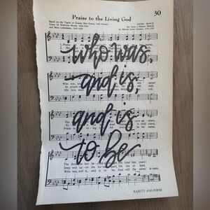 Praise The Living God Hymnal Page